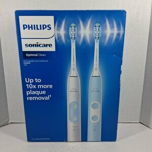 Philips Sonicare Optimal Clean HX6829/77 Electric Toothbrush 2-Pack Set READ
